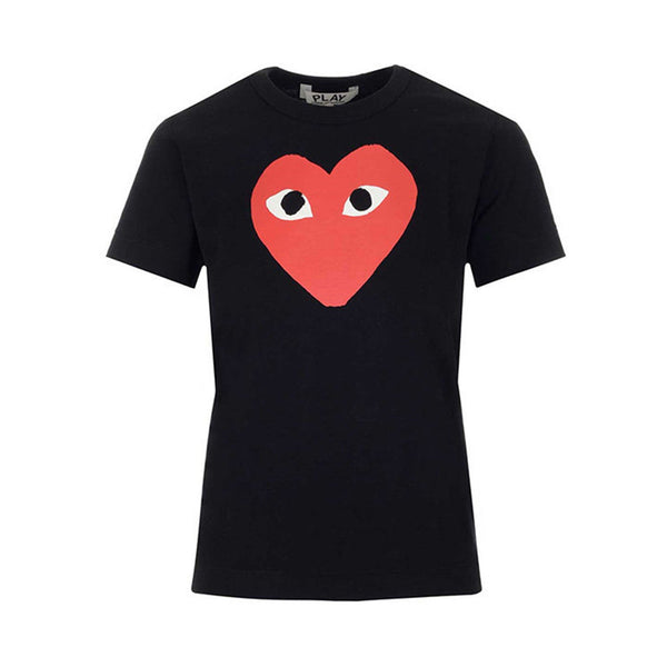 Comme Des Garcons Play Heart Print T-shirt | Designer code: P1T111 | Luxury Fashion Eshop | Miamaia.com
