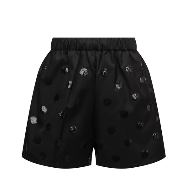 Prada ReNylon Sequin Polka Dot Shorts | Designer code: 22R757S2211Z5G | Luxury Fashion Eshop | Miamaia.com