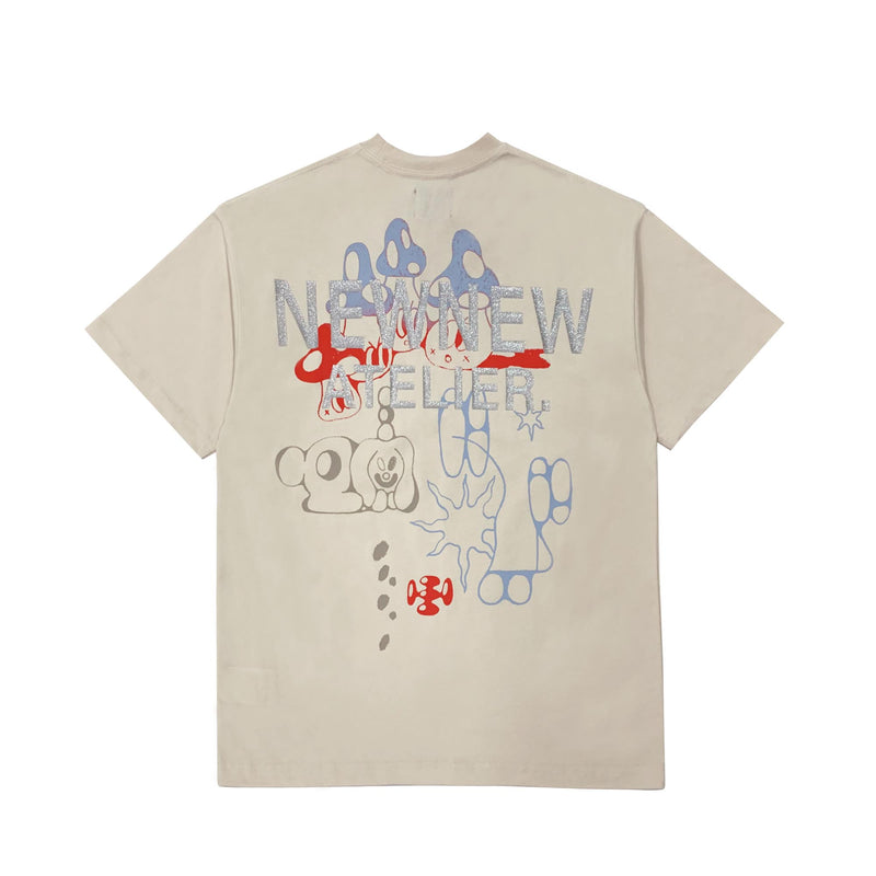 New New Atelier Abstract Pattern T-shirt