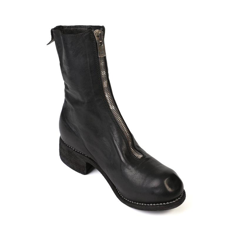 Guidi PL2 Leather Front Zip Ankle Boot | Designer code: PL2SHFG | Luxury Fashion Eshop | Miamaia.com