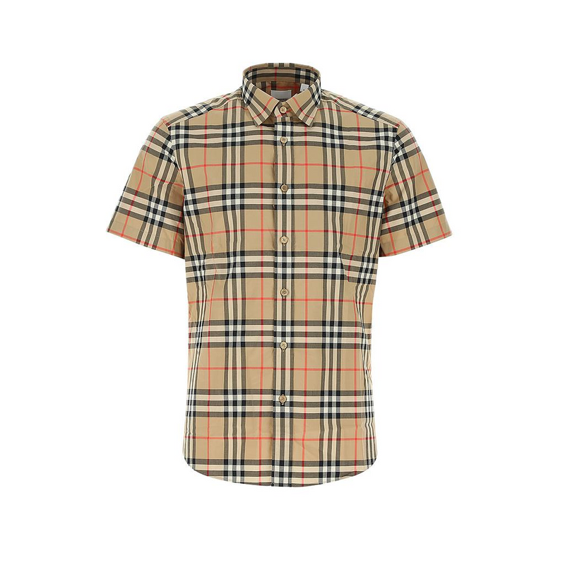 Burberry Check Short Sleeves Shirt | Designer code: 8020869 | Luxury Fashion Eshop | Miamaia.com