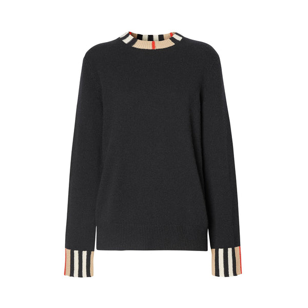Burberry Check Collar Sweater | Designer code: 8008939 | Luxury Fashion Eshop | Miamaia.com