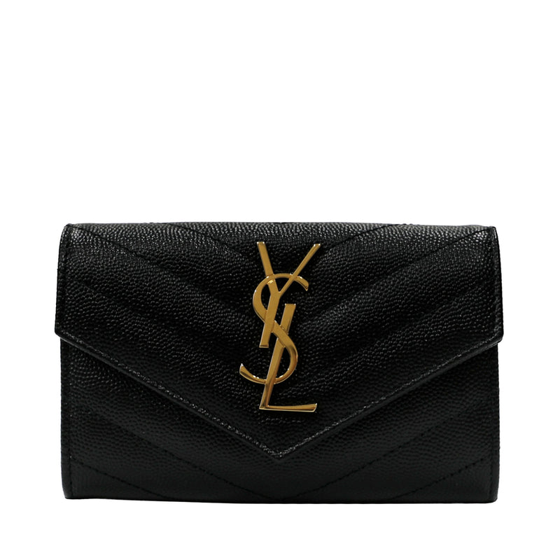 Saint Laurent Monogram Envelope Wallet | Designer code: 414404BOW01 | Luxury Fashion Eshop | Mia-Maia.com