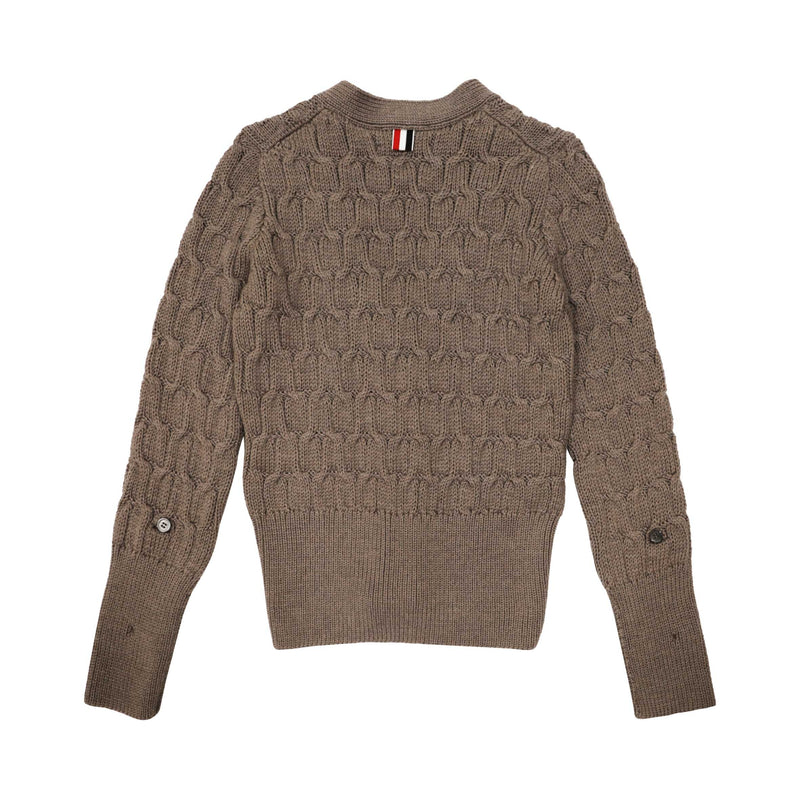 Thom Browne Crisscross Cable-knit Cardigan