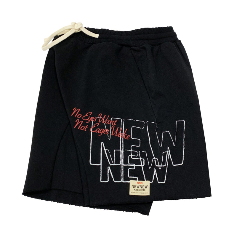 New New Atelier Logo Print Shorts | Designer code: NNA22SS021 | Luxury Fashion Eshop | Miamaia.com