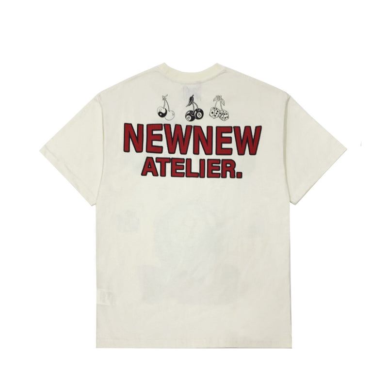 New New Atelier 8 Ball Print T-shirt | Designer code: NNA22SS007 | Luxury Fashion Eshop | Miamaia.com