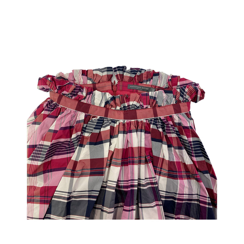 Alexander McQueen Plaid Skirt | Designer code: 520200QKA14 | Luxury Fashion Eshop | Miamaia.com