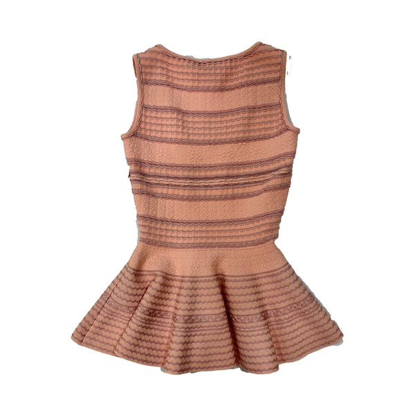 Alexander McQueen Knitted Peplum Top | Designer code: 610721Q1AL5 | Luxury Fashion Eshop | Miamaia.com