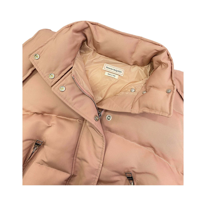 Alexander McQueen Zip Pockets Hooded Puffer Jacket | Designer code: 672752QZAD1 | Luxury Fashion Eshop | Miamaia.com