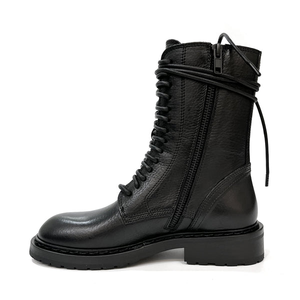 Ann Demeulemeester Lace Up Combat Boots | Designer code: 21012831380 | Luxury Fashion Eshop | Miamaia.com