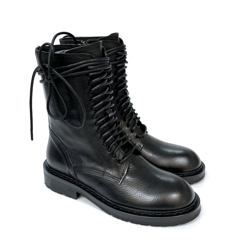 Ann Demeulemeester Lace Up Combat Boots | Designer code: 21012831380 | Luxury Fashion Eshop | Miamaia.com