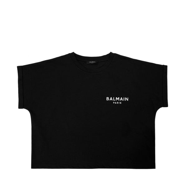 Balmain T-shirt With Logo Print | Designer code: AF1EE005BB01 | Luxury Fashion Eshop | Miamaia.com