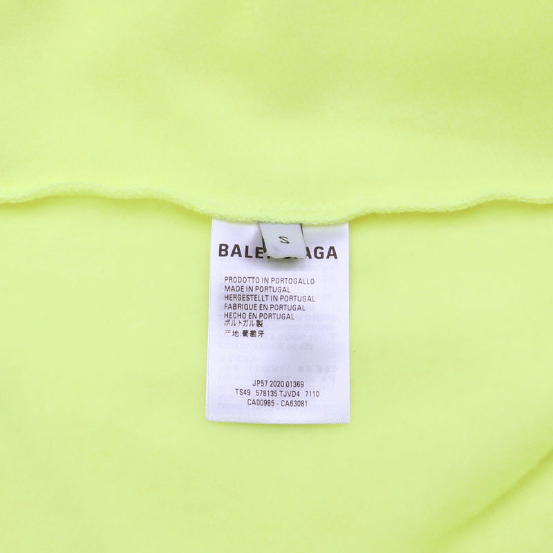 Balenciaga Logo Print Cotton Hoodie | Designer code: 578135TJVD4 | Luxury Fashion Eshop | Miamaia.com