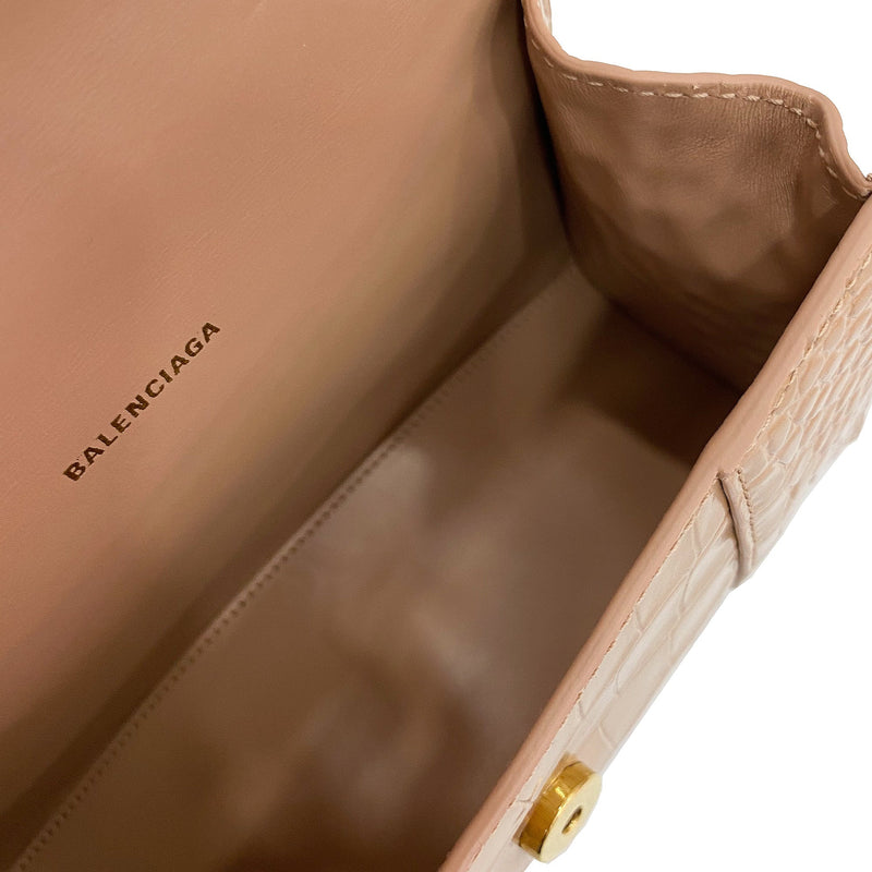Balenciaga Hourglass Top Handle Bag | Designer code: 5928331LRGM | Luxury Fashion Eshop | Miamaia.com