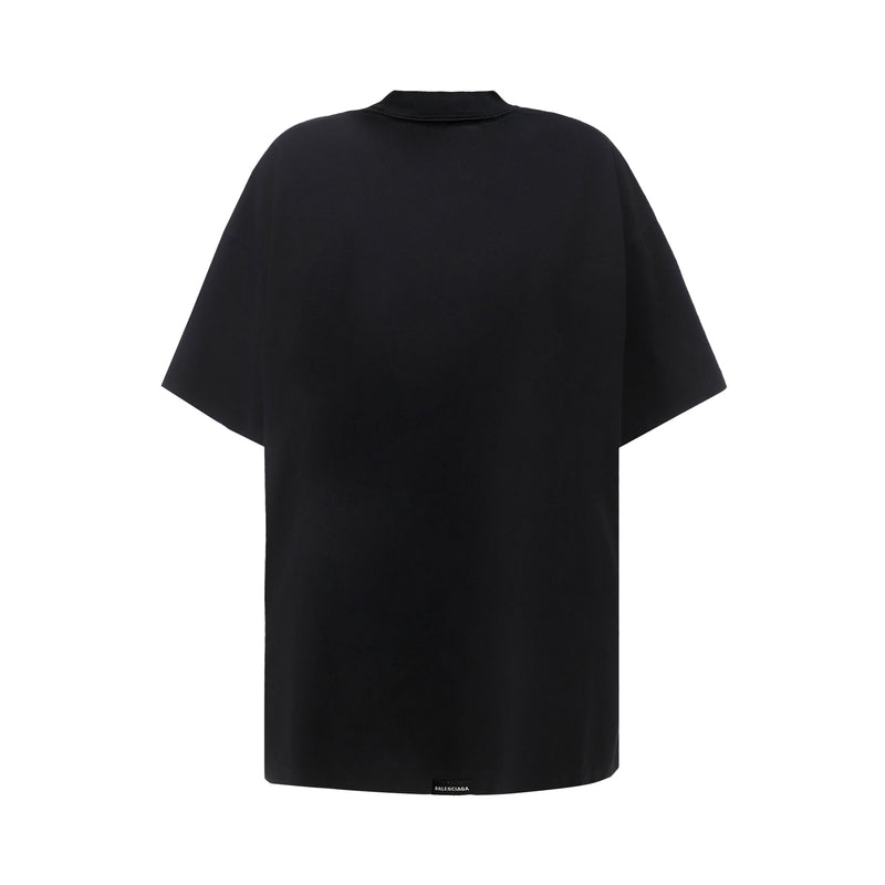 Balenciaga Vintage And Tab T-shirt | Designer code: 694576TMVJ2 | Luxury Fashion Eshop | Miamaia.com