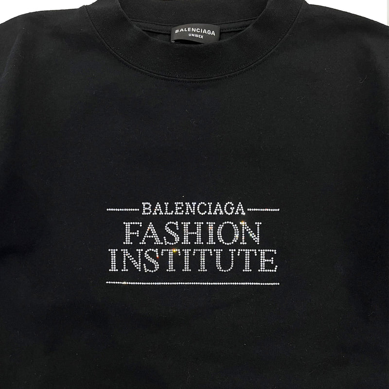Balenciaga Slogan Print Long Sleeved T-shirt | Designer code: 698124TMVH5 | Luxury Fashion Eshop | Miamaia.com