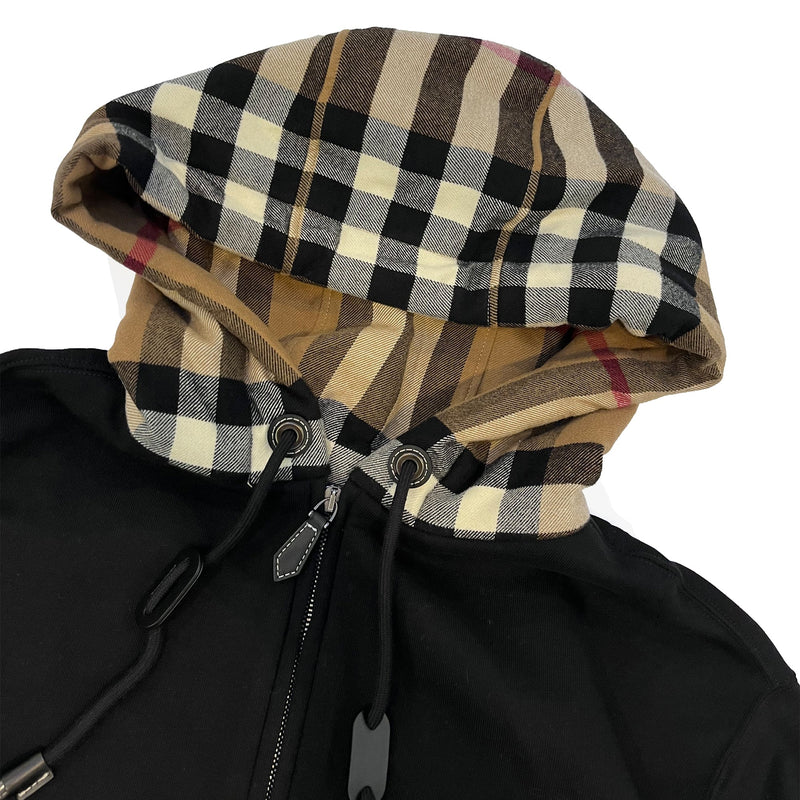 Burberry Check Hood Zip Up Hoodie | Designer code: 8041071 | Luxury Fashion Eshop | Miamaia.com