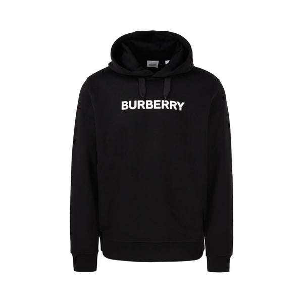Burberry Black Logo Print Cotton Hoodie | Designer code: 8055318 | Luxury Fashion Eshop | Miamaia.com