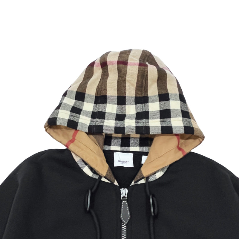 Burberry Check Hood Panelled Hoodie | Designer code: 8048026 | Luxury Fashion Eshop | Miamaia.com