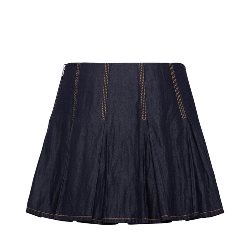 Bottega Veneta Denim Mini Skirt | Designer code: 700946V1VA0 | Luxury Fashion Eshop | Miamaia.com