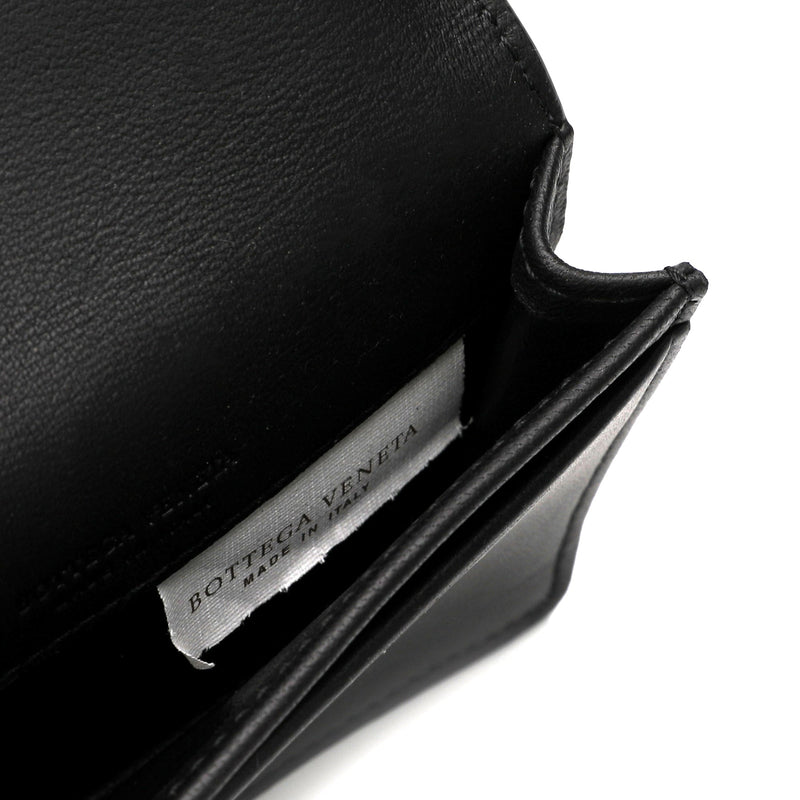 Bottega Veneta Woven Leather Bi Fold Card Holder | Designer code: 133945V001U | Luxury Fashion Eshop | Miamaia.com