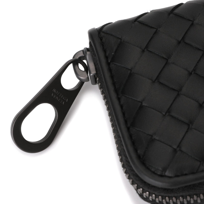 Bottega Veneta Woven Zip Around Mini Leather Wallet CBLORSA 1440100235 –  Max Pawn