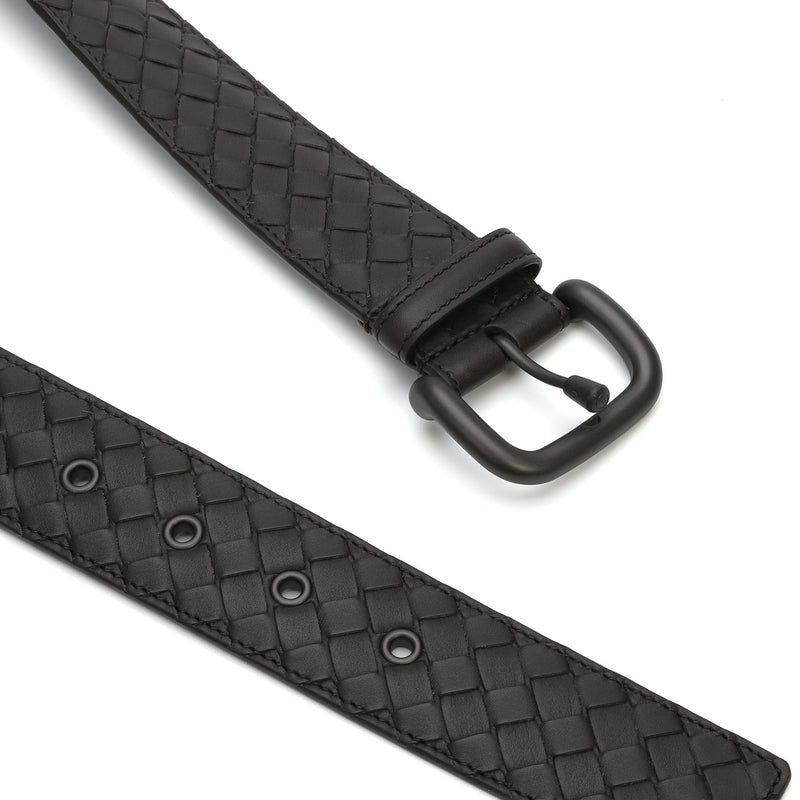 Bottega Veneta Intrecciato Weave Belt | Designer code: 173784V4650 | Luxury Fashion Eshop | Miamaia.com