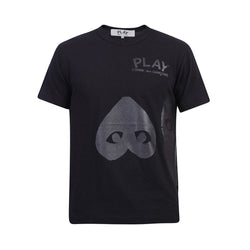 Comme Des Garcons Play Black 3 Heart T-shirt | Designer code: P1T196 | Luxury Fashion Eshop | Miamaia.com