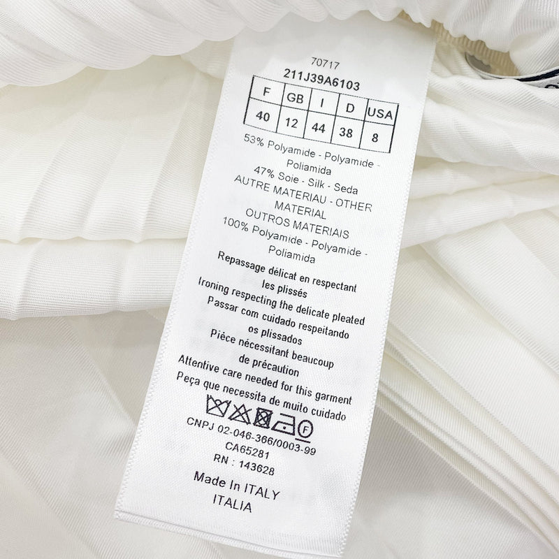 Dior Pleated Skirt | Designer code: 211J39A6103 | Luxury Fashion Eshop | Miamaia.com