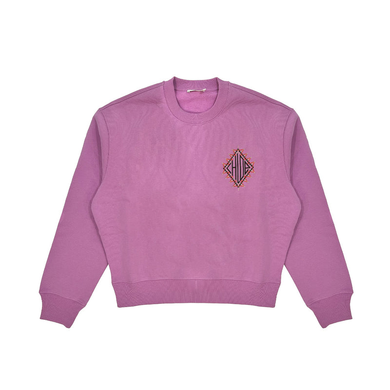 Chloe Embroidered Crew Neck Sweatshirt | Designer code: CHC21AJH46085 | Luxury Fashion Eshop | Miamaia.com