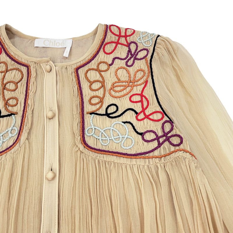 Chloe Embroidered Shirt | Designer code: CHC22AHT01001 | Luxury Fashion Eshop | Miamaia.com