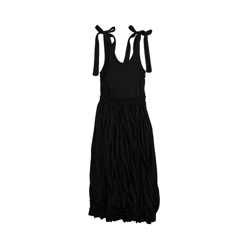 Chloe Black Linen Maxi Dress | Designer code: CHC22URO66081 | Luxury Fashion Eshop | Miamaia.com