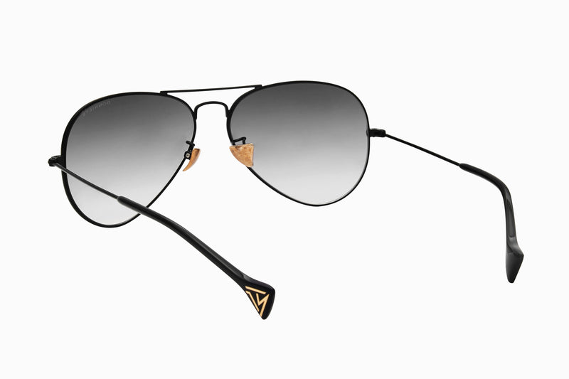 Donnieye Eternity Black Aviator Sunglasses | Designer code: DYETERNITY | Luxury Fashion Eshop | Miamaia.com