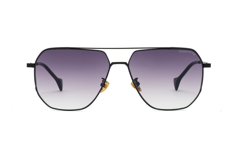 Donnieye Sagacious Black Aviator Sunglasses | Designer code: DYSAGACIOUS | Luxury Fashion Eshop | Miamaia.com
