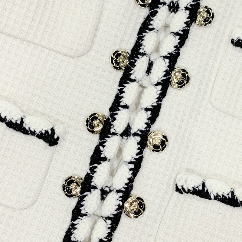 Miuccia Double Breasted Tweed Jacket | Designer code: MC2022AW0081 | Luxury Fashion Eshop | Miamaia.com