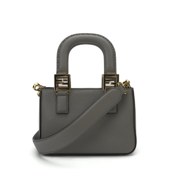 Fendi FF Mini Tote Bag | Designer code: 8BH376SFR | Luxury Fashion Eshop | Miamaia.com