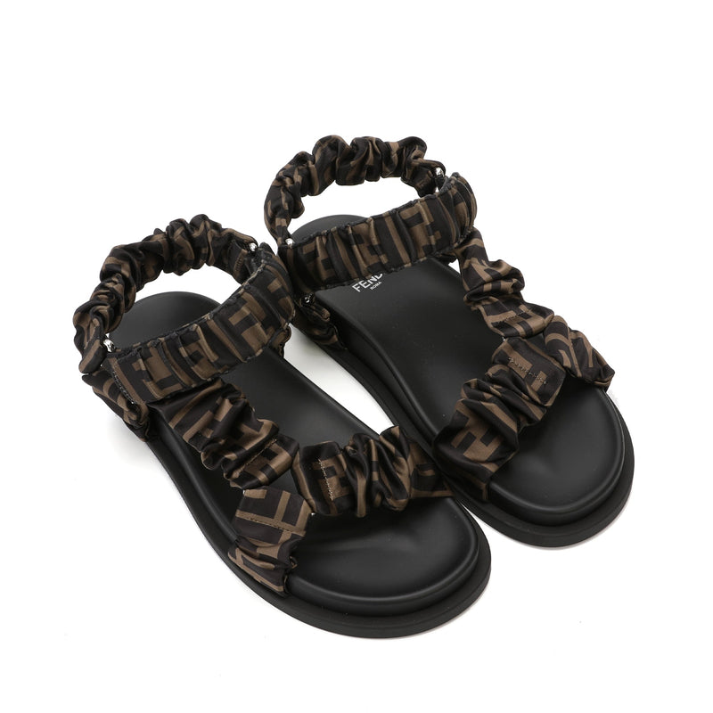 Fendi Satin Sandals | Designer code: 8X8291AE7S | Luxury Fashion Eshop | Miamaia.com
