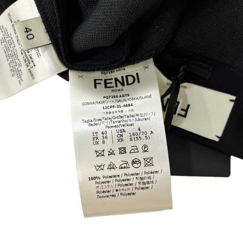 Fendi A Line Midi Skirt | Designer code: FQ7250AGTS | Luxury Fashion Eshop | Miamaia.com