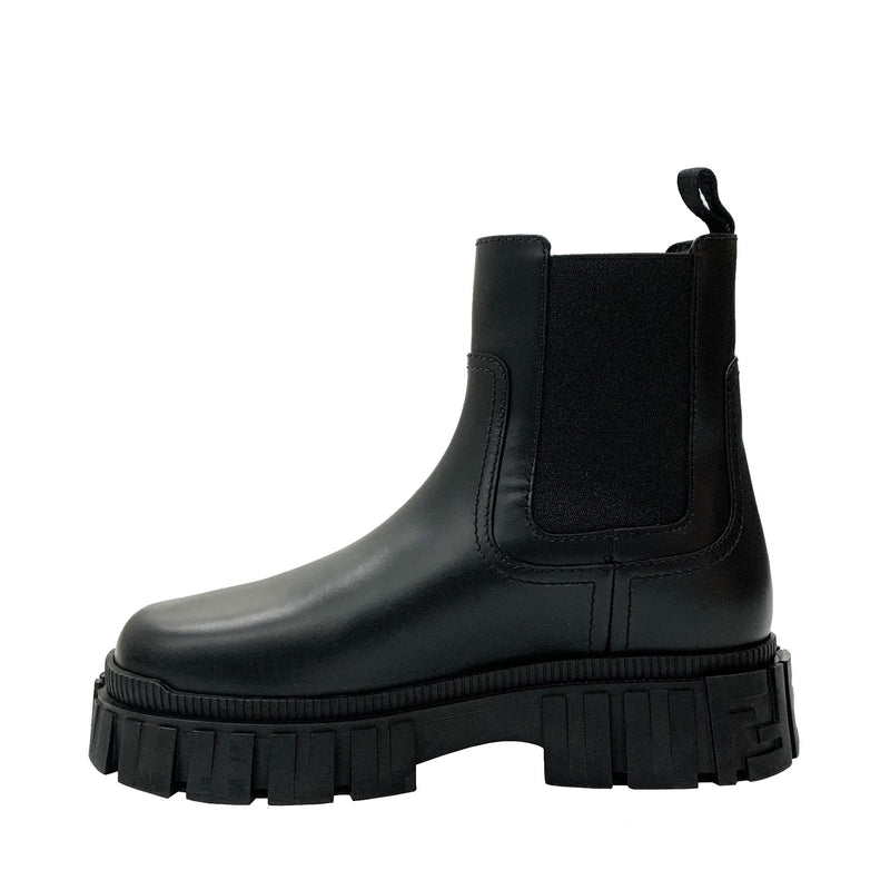 Fendi Black Leather Chelsea boots | Designer code: 8T8187AD7Q | Luxury Fashion Eshop | Miamaia.com