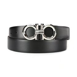 Salvatore Ferragamo Reversible Gancini Buckle Leather Belt (Without Box), Designer code: 694743, Luxury Fashion Eshop