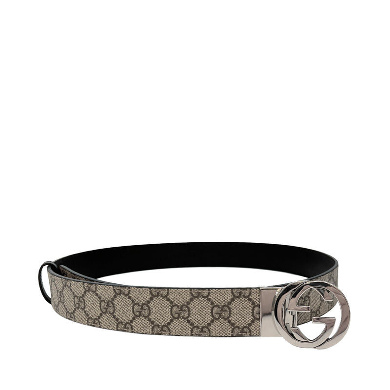 Gucci Reversible GG Supreme Belt | Designer code: 473030KGDHN | Luxury Fashion Eshop | Miamaia.com