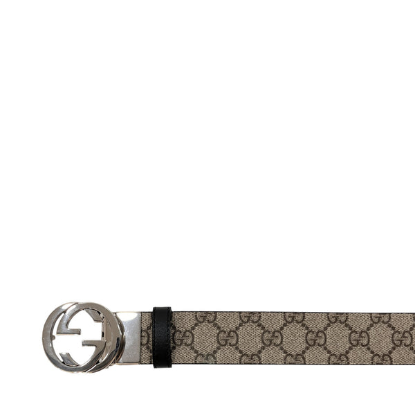 Gucci Reversible GG Supreme Belt | Designer code: 473030KGDHN | Luxury Fashion Eshop | Miamaia.com