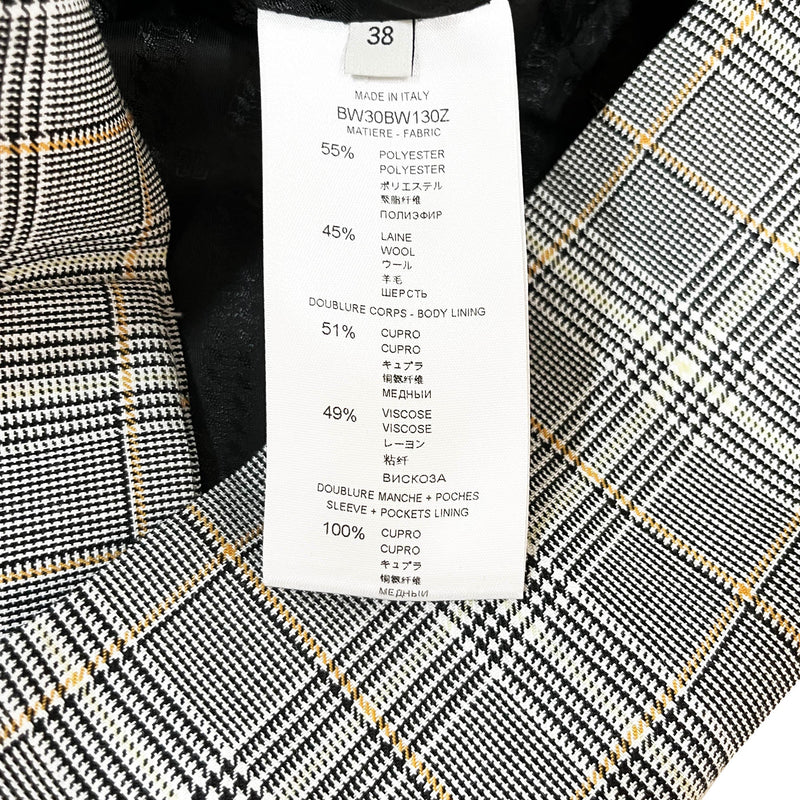 Givenchy Check Pattern Double Breasted Blazer | Designer code: BW30BW130Z | Luxury Fashion Eshop | Miamaia.com