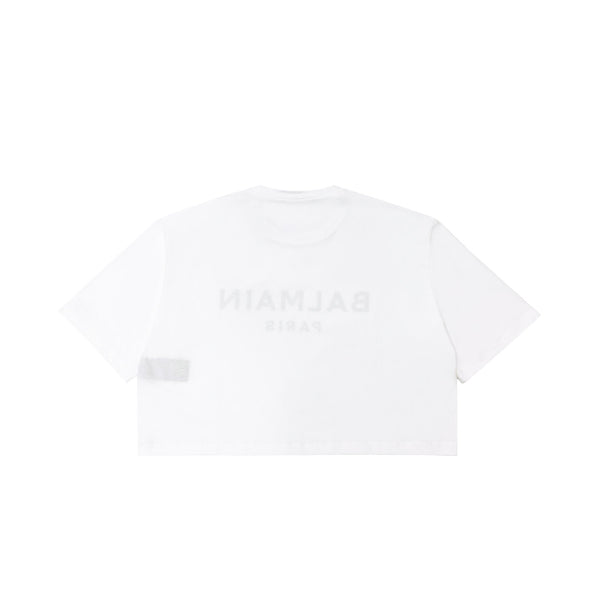 Balmain Logo Print T-shirt | Designer code: AF1EE020BB02 | Luxury Fashion Eshop | Miamaia.com