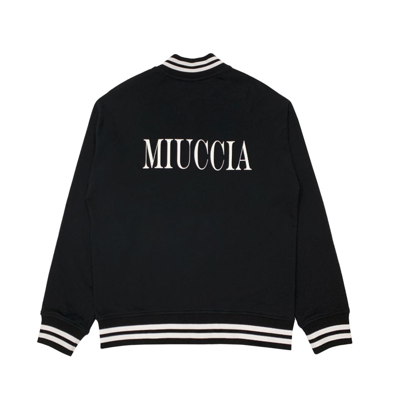 Miuccia Logo Baseball Jacket | Designer code: MC2022AW0044 | Luxury Fashion Eshop | Miamaia.com