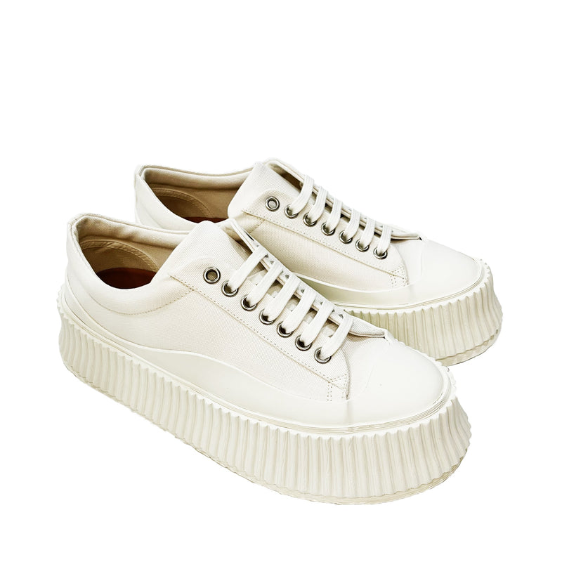Jil Sander Olona Flatform Sneakers | Designer code: JS38133A15101 | Luxury Fashion Eshop | Miamaia.com