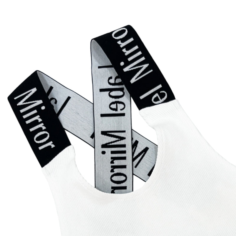 Label Mirror Ribbed Elastic Top | Designer code: LM2022SS018 | Luxury Fashion Eshop | Miamaia.com