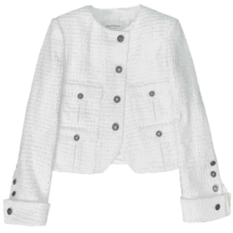 Label Mirror Tweed Jacket With Turned Cuffs | Designer code: LM2022SS003 | Luxury Fashion Eshop | Miamaia.com