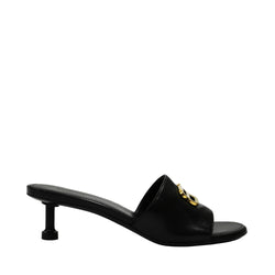 Balenciaga BB Plaque Heel Sandal | Designer code: 722309WBCW1 | Luxury Fashion Eshop | Miamaia.com