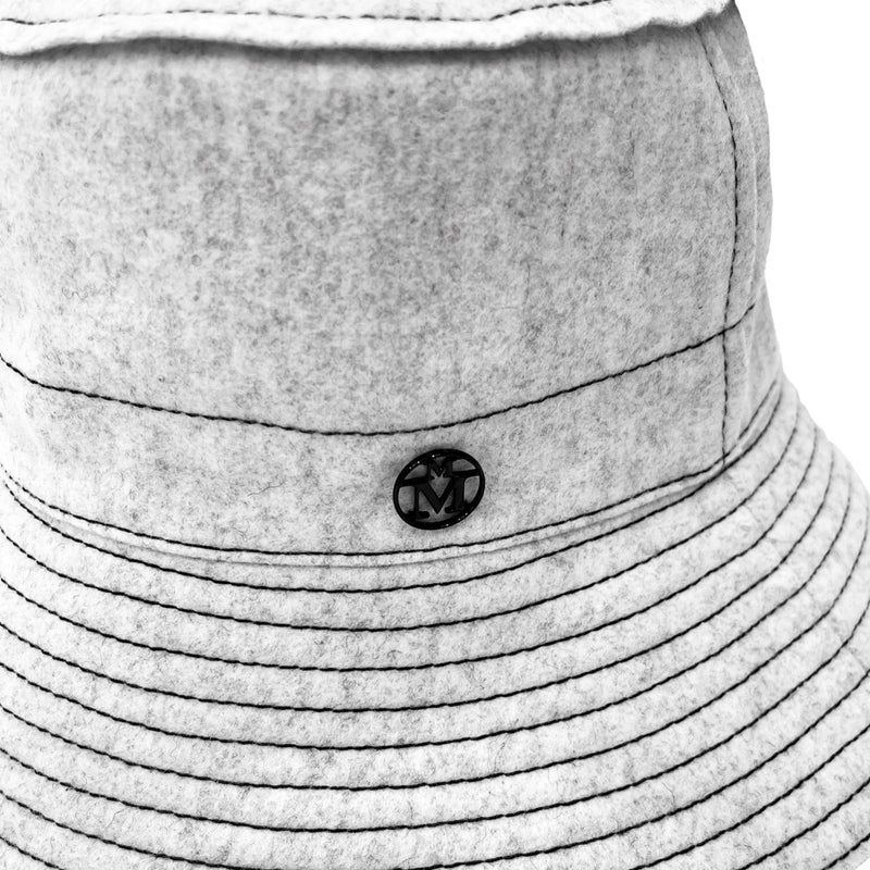 Maison Michel Stitching Detail Hat | Designer code: 2422001 | Luxury Fashion Eshop | Miamaia.com